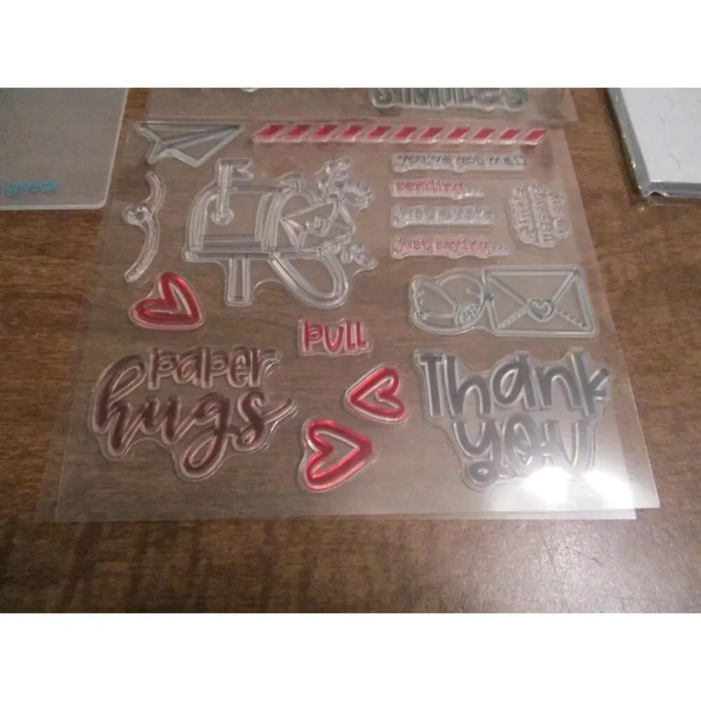 DIAMOND PRESS HAPPY MAIL MESSAGE KIT STAMP & DIE SET